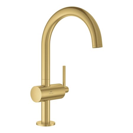 GROHE Single Hole Single-Handle L-Size Bathroom Faucet 1.2 Gpm, Gold 24350GN0